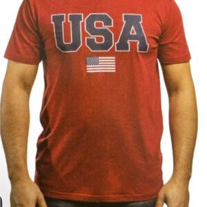 State of Mind Red USA Graphic Short Sleeve Tee
